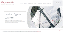 Desktop Screenshot of chrysostomides.com