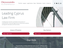 Tablet Screenshot of chrysostomides.com